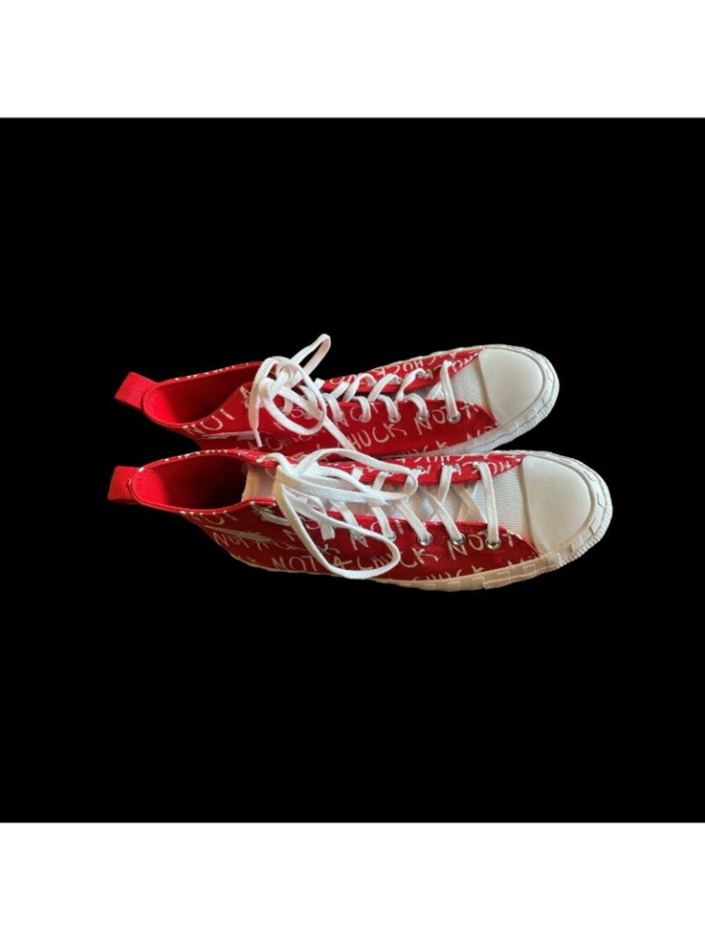 Converse “Not a Chuck” Hi‑Top Canvas Sneaker Red/White Men’s 13 / Women’s 15 NWT - Picture 3 of 4